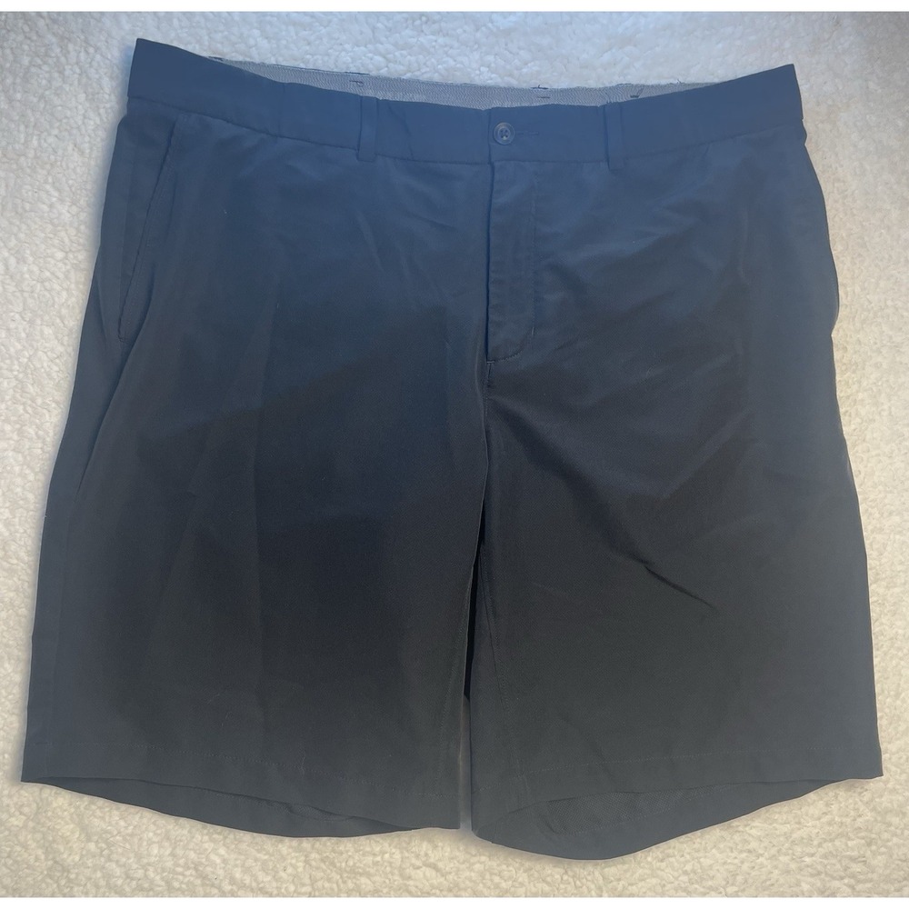 Nike Dri Fit Shorts Mens Size 38 Black Chino Performance Golf Outdoor Casual